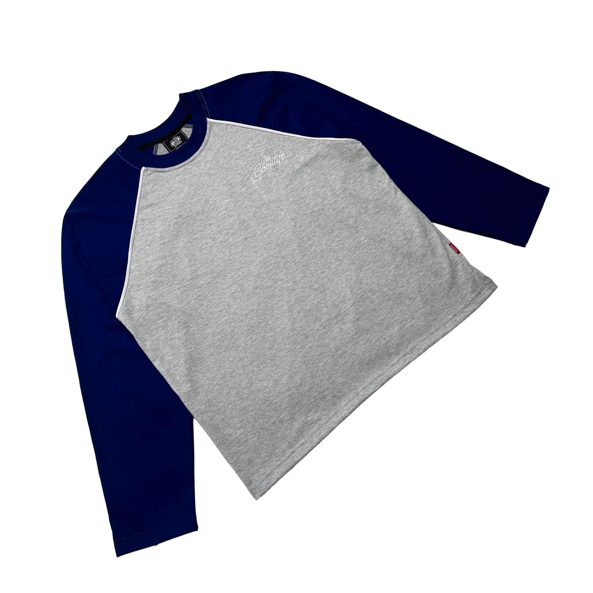 TWINSTRAND (GRAY/BLUE) RAGLAN LONG SLEEVE