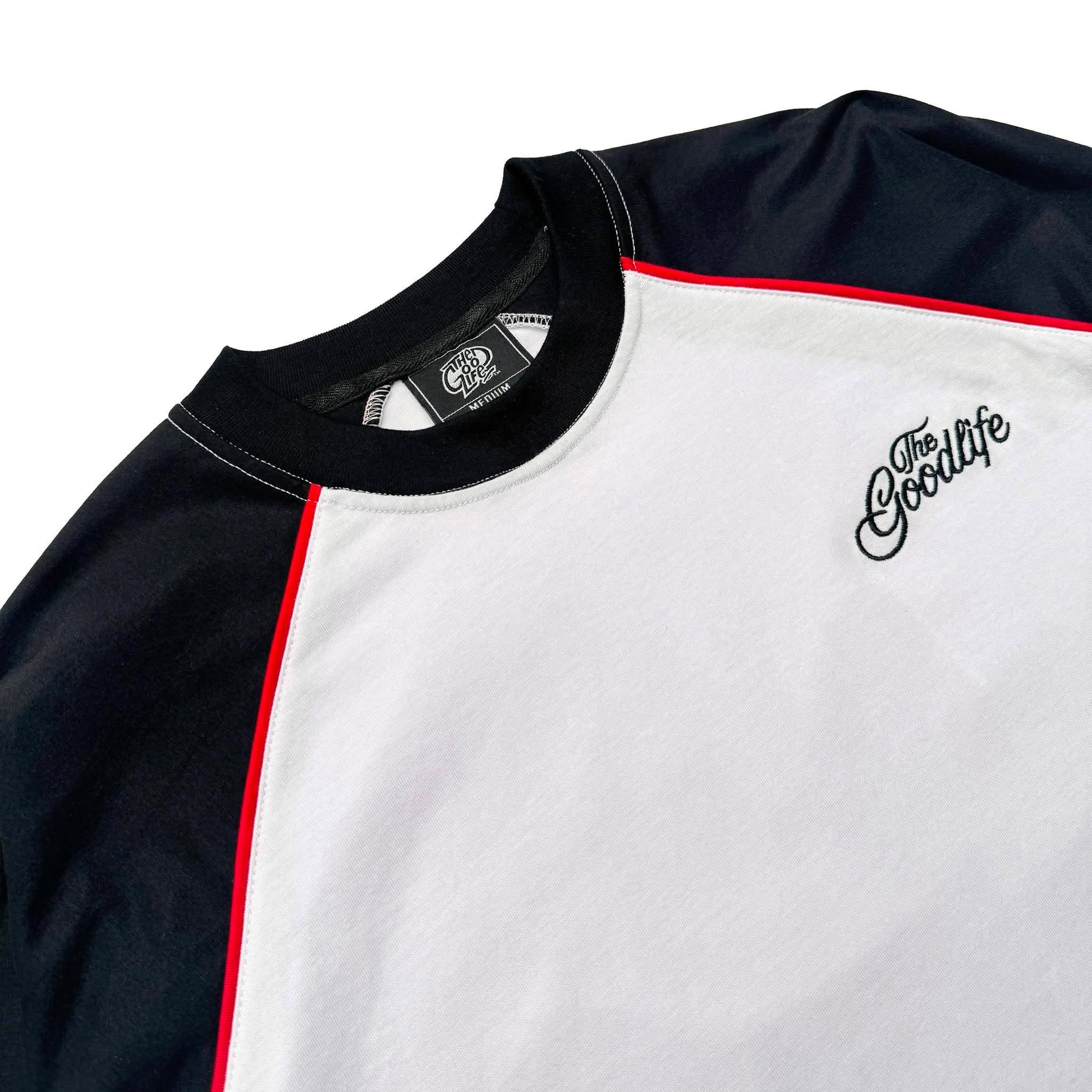 TWINSTRAND (WHITE/BLACK) RAGLAN LONG SLEEVE