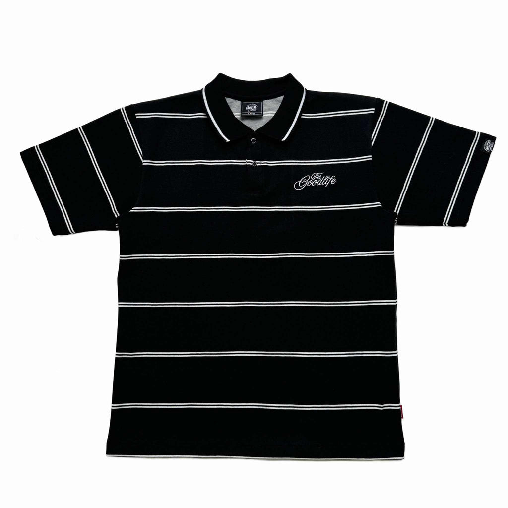 TWIN STRAND (BLACK) POLO SHIRT