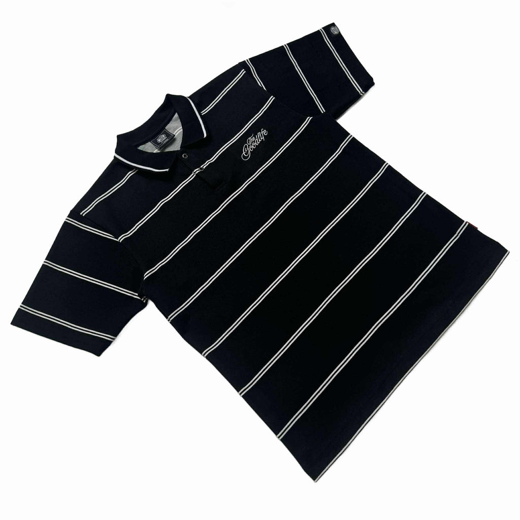 TWIN STRAND (BLACK) POLO SHIRT