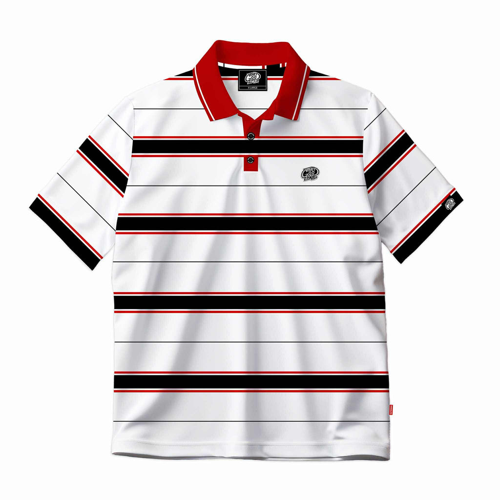 TWIN STRAND (RED/NAVY/WHITE) POLO SHIRT
