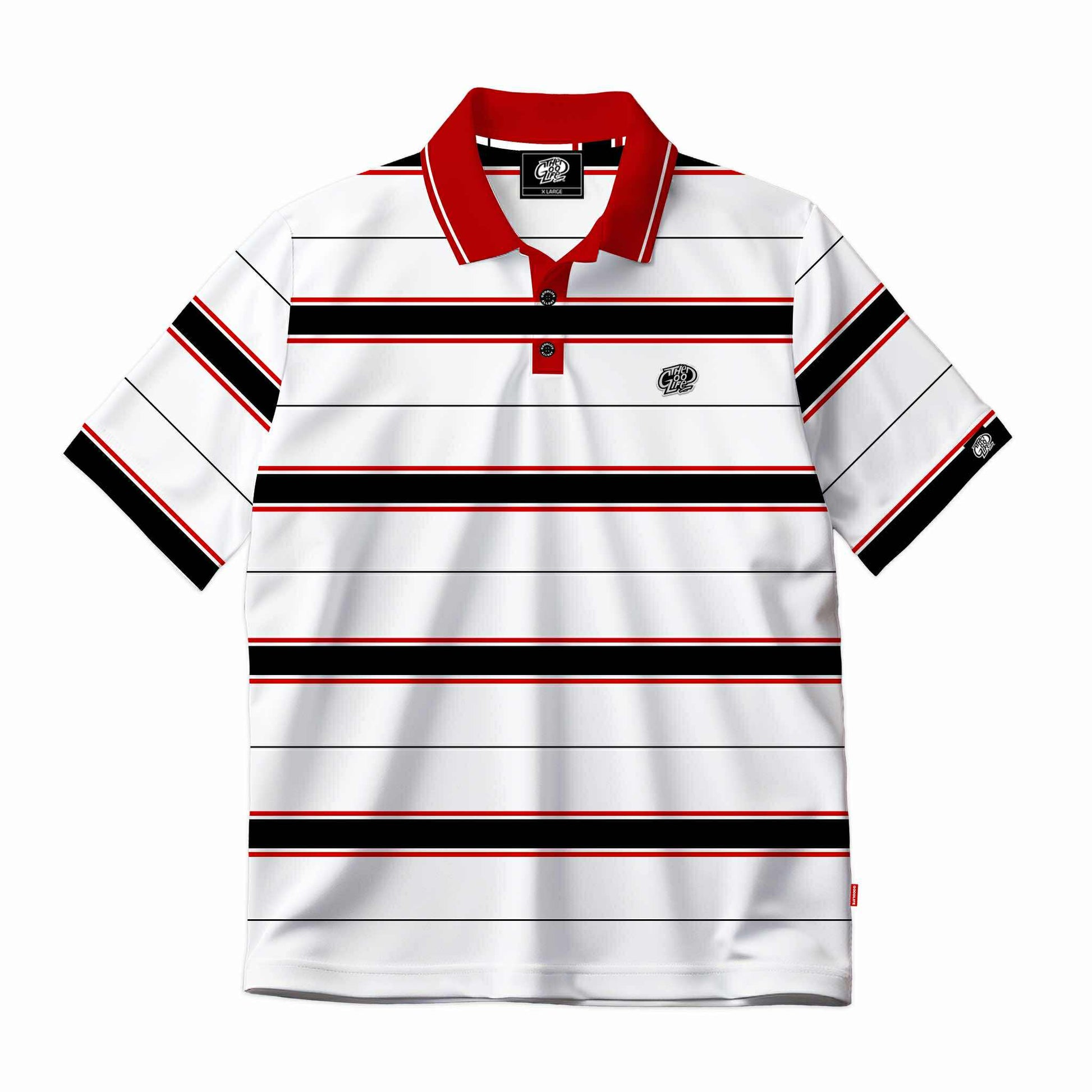 TWIN STRAND (RED/NAVY/WHITE) POLO SHIRT