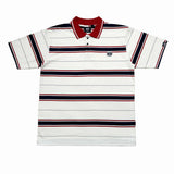 TWIN STRAND (RED/NAVY/WHITE) POLO SHIRT