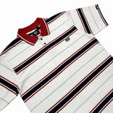 TWIN STRAND (RED/NAVY/WHITE) POLO SHIRT