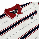 TWIN STRAND (RED/NAVY/WHITE) POLO SHIRT