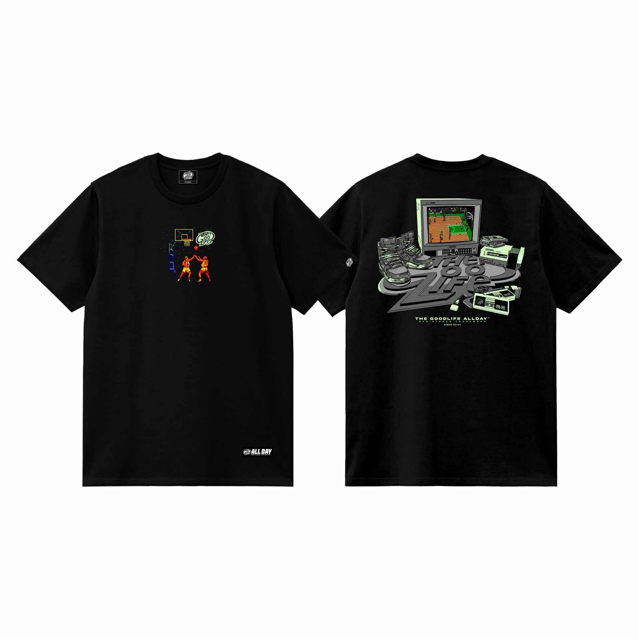 VINTAGE HOOPS (BLACK) T-SHIRT