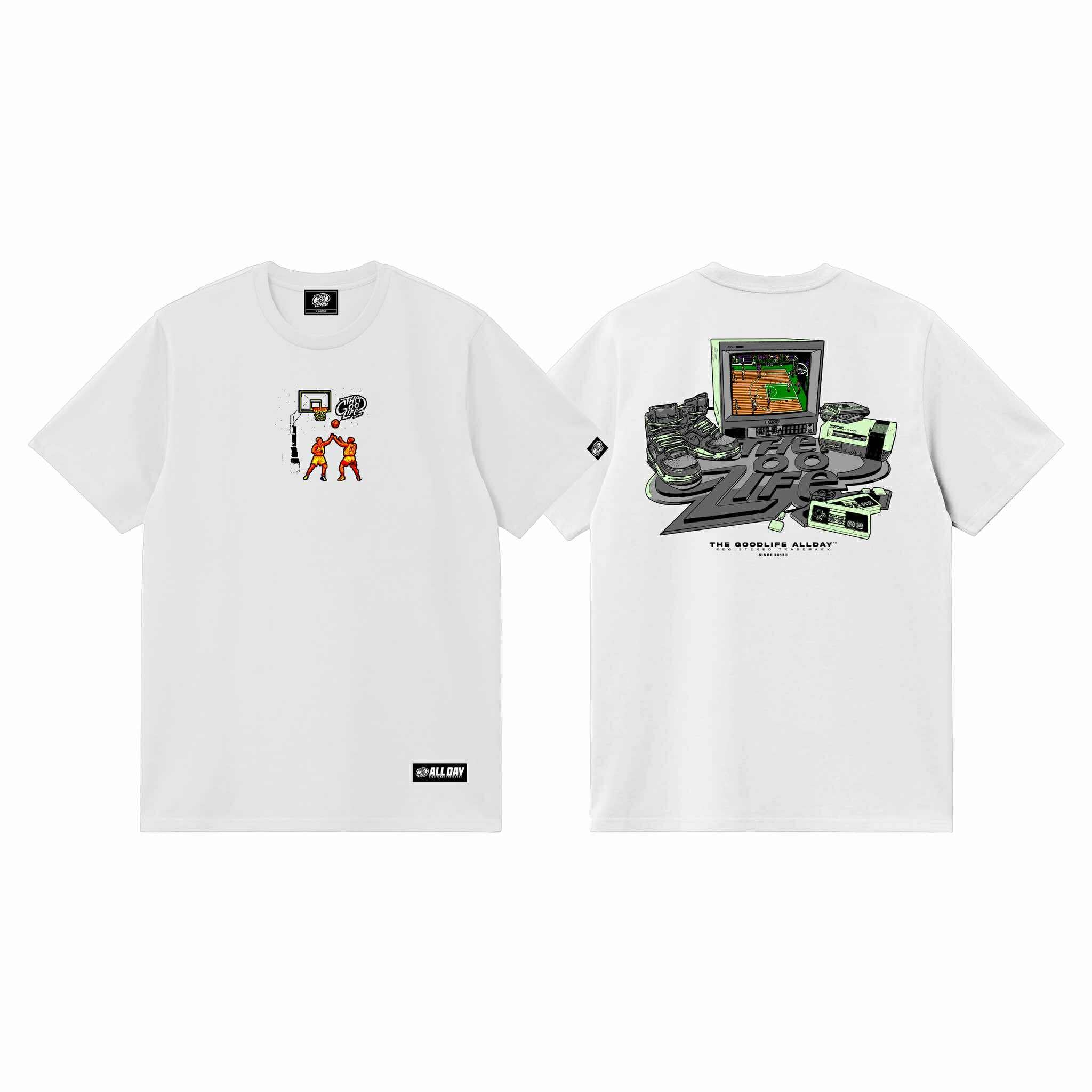 VINTAGE HOOPS (WHITE) T-SHIRT