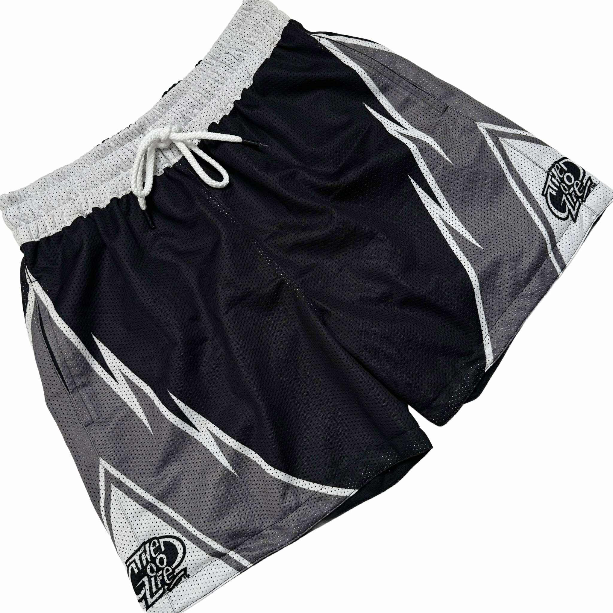 WILD WAVE (BLACK) MESH SHORTS
