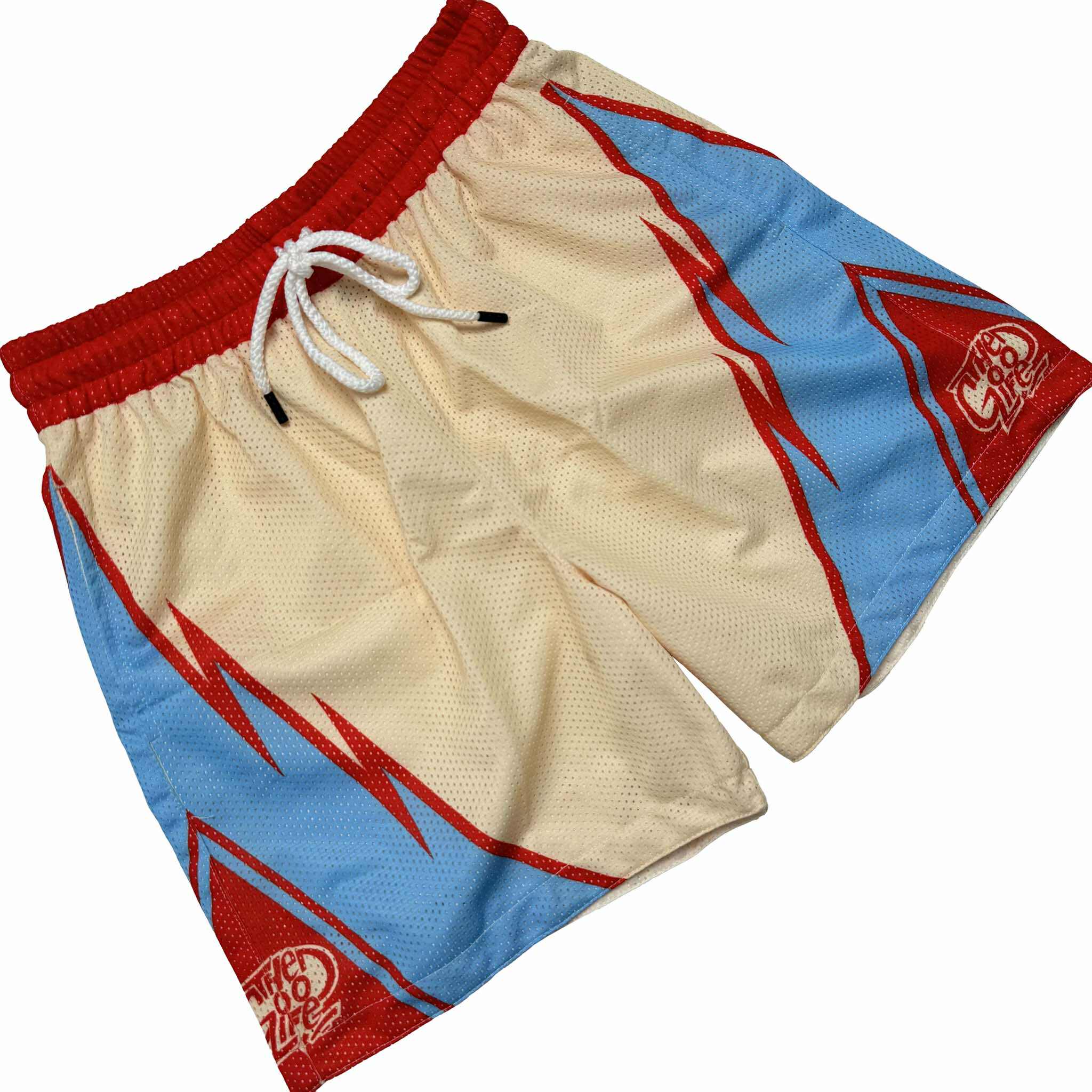 WILD WAVE (IVORY) MESH SHORTS