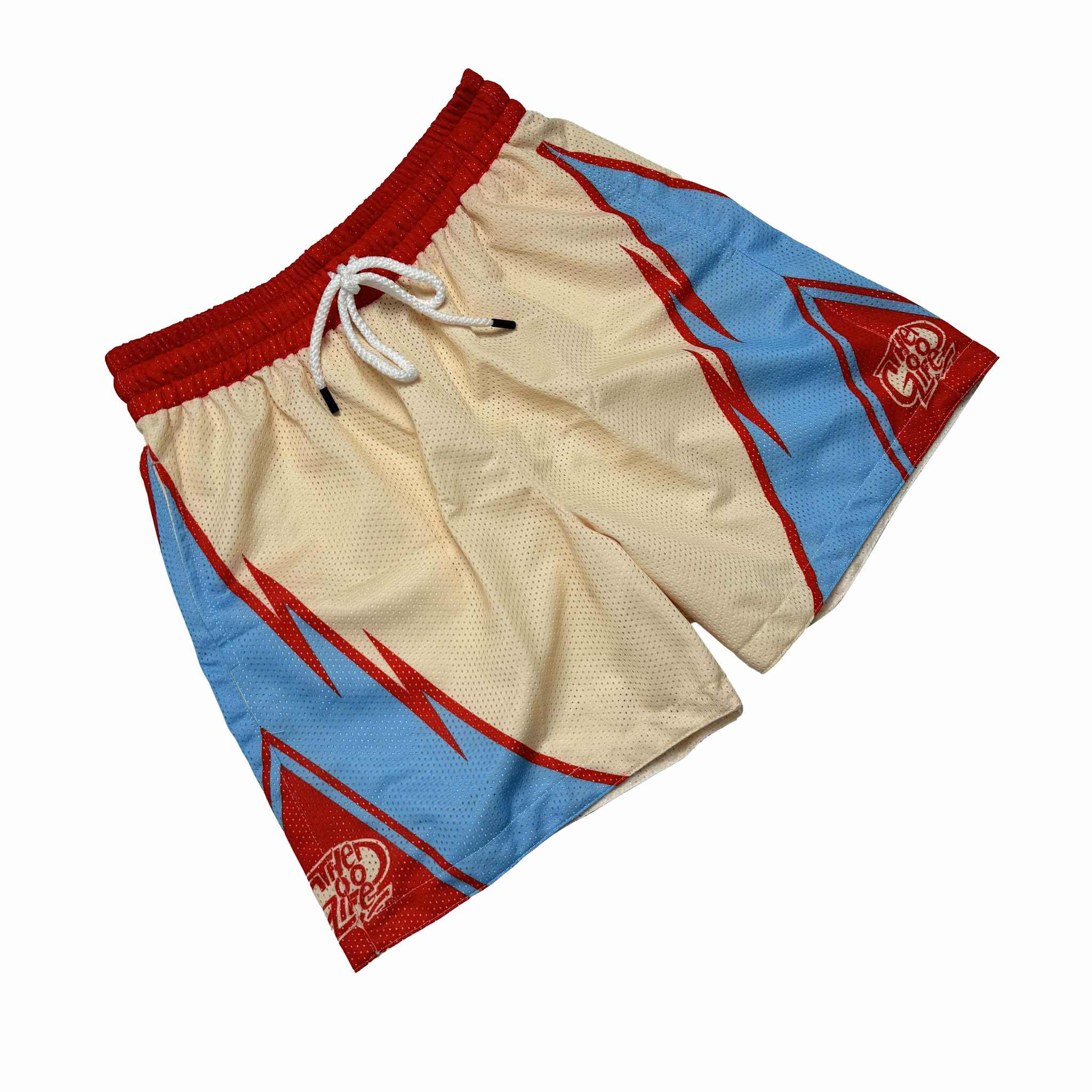 WILD WAVE (IVORY) MESH SHORTS