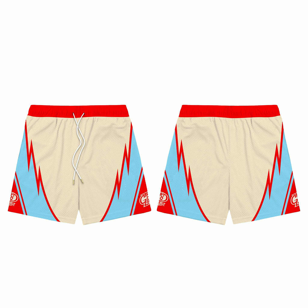 WILD WAVE (IVORY) MESH SHORTS