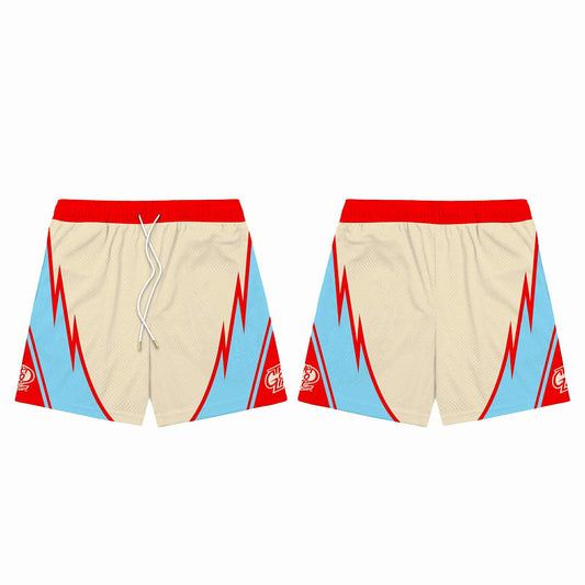WILD WAVE (IVORY) MESH SHORTS