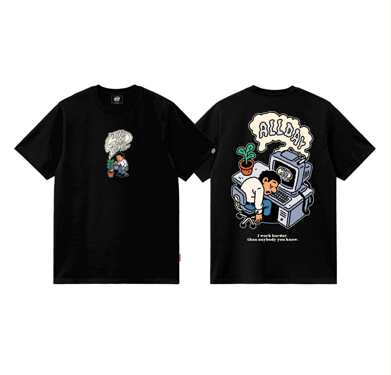 WORK HARD (BLACK) - T-SHIRT