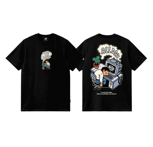 WORK HARD (BLACK) - T-SHIRT