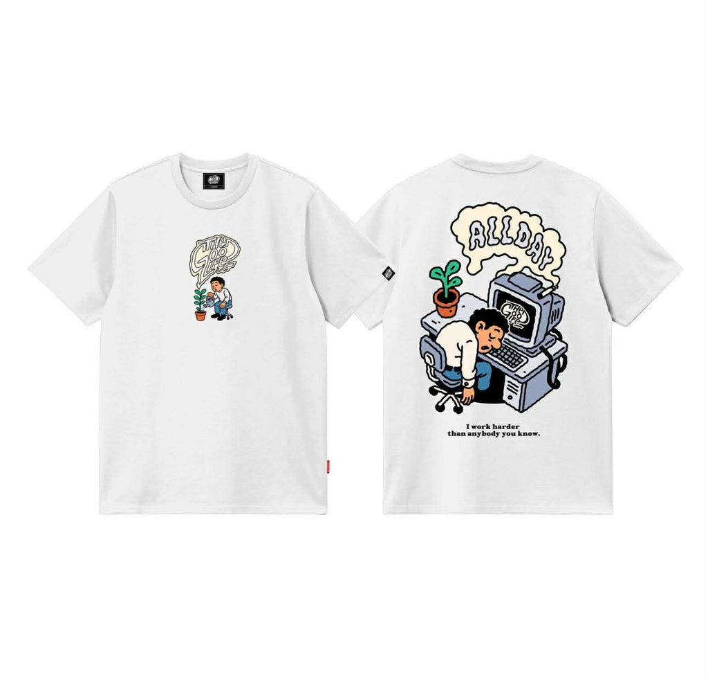 WORK HARD (WHITE) - T-SHIRT