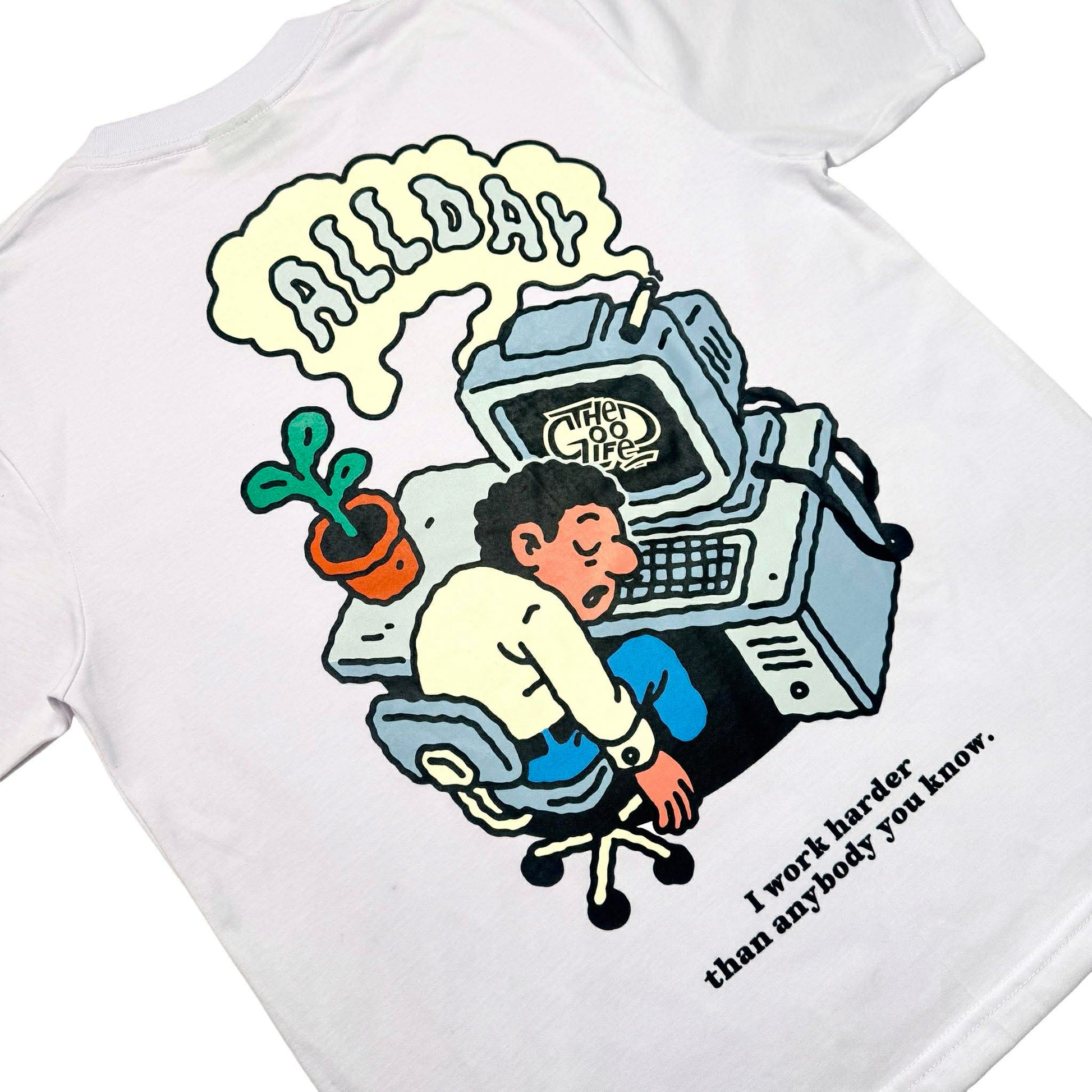 WORK HARD (WHITE) - T-SHIRT